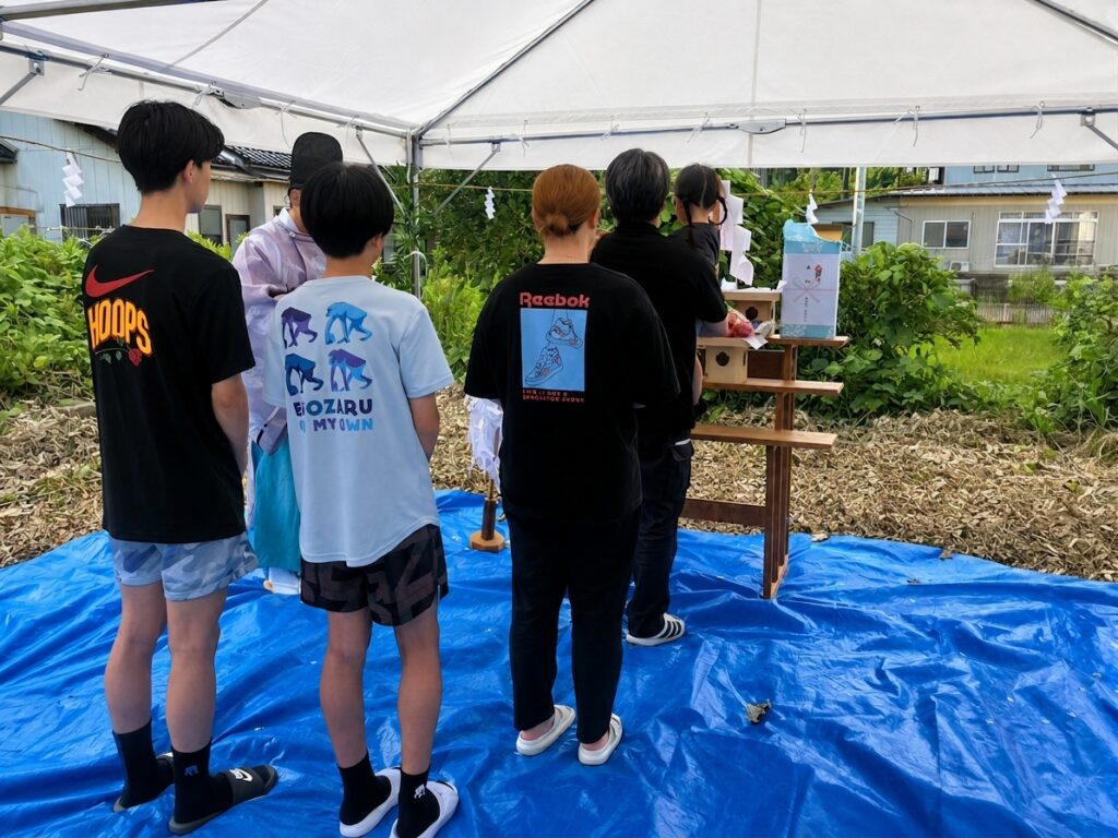 地鎮祭を行いました！七尾市で「ジブンハウス79AⅡ」の家づくりがスタート